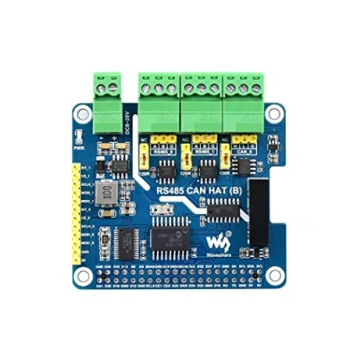 Afbeelding van Geïsoleerde RS485 CAN HAT (B) voor Raspberry Pi Series, SPI Communicatie, 2 Ch en 1 CAN, converteert naar CAN/RS485