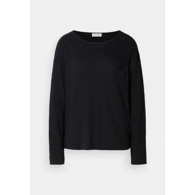 Afbeelding van Marc O&#039;Polo Chest Pocket Longsleeve, Dames, Maat: Large, Deep night blue