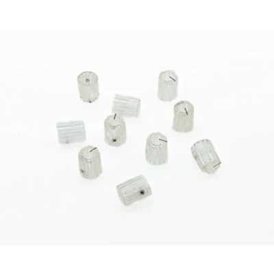 Afbeelding van KAISH 10 stks gitaar geschulpte rand versterker knop cilinder effect pedaal knoppen Helder