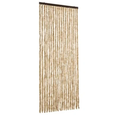 Afbeelding van VidaXL Vliegengordijn 56x200 cm chenille beige