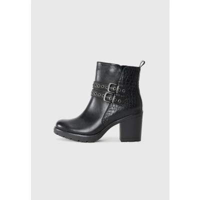 Afbeelding van Marco Tozzi Enkellaarsjes met hoge hak, Dames, Maat: 36, Black Schoenen