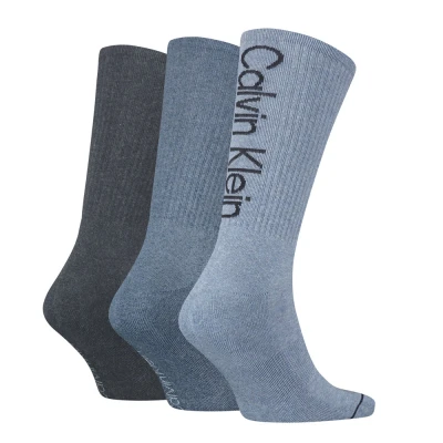 Afbeelding van 3 x Calvin Klein Sportsokken Athleisure Denim Melange maat One Size (40 46)