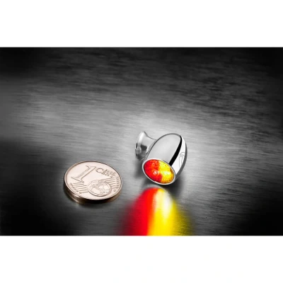 Afbeelding van Kellermann Atto DF, knipperlicht achter/remlicht, chroom, helder glas, stuk, zilver voor man