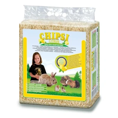 Afbeelding van Chipsi Citrushouten beddengoed/strooisel voor gouden hamsterkonijn, ratten, Mongoolse gerbil, hamster met citroengeur en pure biologische geur 1 kg