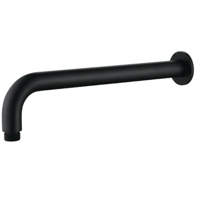 Afbeelding van Aquadesign Nox metalen muur Douchearm sprong 337 mm mat zwart 1208956694