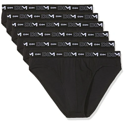 Afbeelding van Dim Modal Extra zachte slip voor heren, verpakking van 6 stuks, zwart,