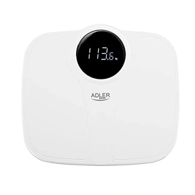 Afbeelding van Adler Personenweegschaal Met LED Display AD 8172w Wit