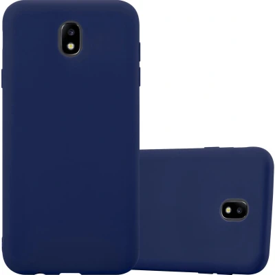 Afbeelding van Cadorabo Hoesje geschikt voor Samsung Galaxy J3 2017 US Version in CANDY DONKER BLAUW Beschermhoes gemaakt van flexibel TPU silicone Case Cover