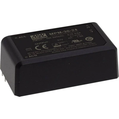 Afbeelding van Mean Well MPM 30 24 AC/DC printnetvoeding V/DC 1.3 A