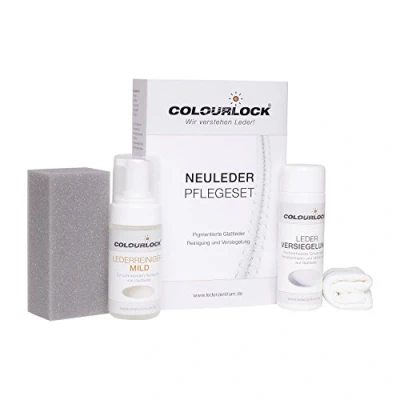 Afbeelding van COLOURLOCK Nieuwleder Onderhoudsset Mild met leerverzegeling 150 ml en leerreiniger 125