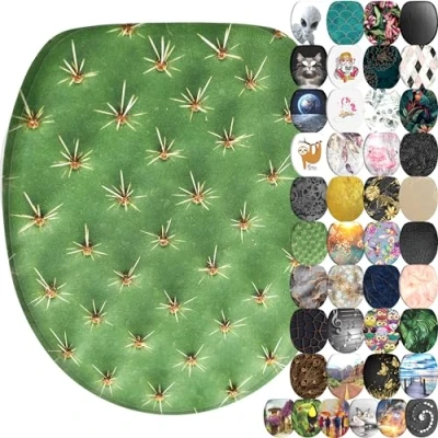 Afbeelding van Sanilo Toiletzitting Cactus met softclosemechanisme, bxl: 37,7x 42,0 47,0 cm