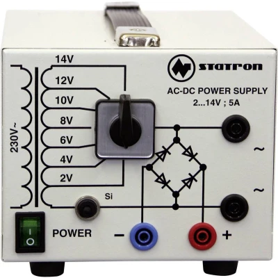 Afbeelding van Statron 5359.3 Labvoeding, regelbaar 2 14 V/AC 5 A 75 W Aantal uitgangen: x