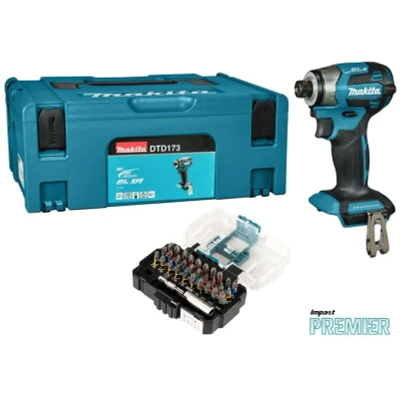 Afbeelding van Makita DTD173ZJX1 Accu Slagschroevendraaier 18V excl. accu&quot;;s en lader, in Mbox met bitset