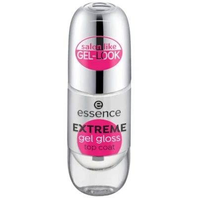 Afbeelding van Essence Extreme Gel gloss toplaag, onder en toplak, transparant, fixerend, gladmakend, beschermend, glanzend, stralend, gelig, zonder aceton, veganistisch, vrij van microplastic deeltjes (8 ml)
