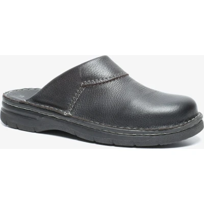 Afbeelding van Hush Puppies leren heren pantoffels Zwart Maat: 41
