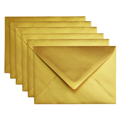 Afbeelding van Envelop Papicolor C6 114x162mm metallic goud