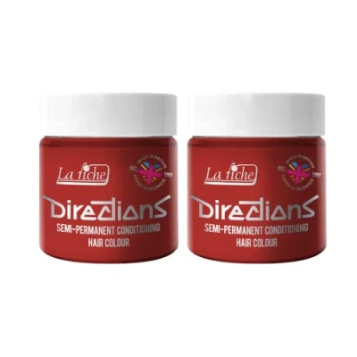 Afbeelding van La Riche Directions Semipermanente haarverf 100 ml blik 2 pack (Poppy Red)