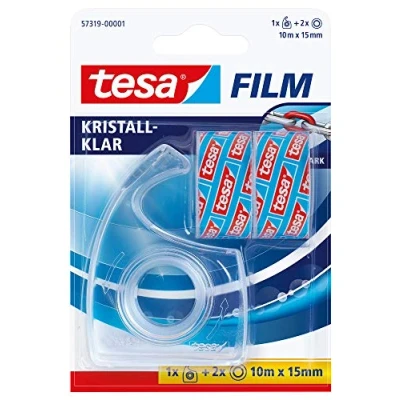 Afbeelding van tesa 57319 00001 04 tesafilm Kristalhelder Transparant (l x b) 10 m 15 mm 2 stuk(s)