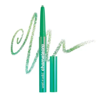 Afbeelding van Wet n Wild Chameleon Chrome Retractable Waterproof Eyeliner, Lichtreflecterende Iriserende Pigmenten voor Dynamische Kleurovergang, Vlekbestendig en Langhoudend tot 18 Uur, Superstar Suit