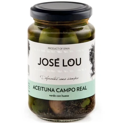 Afbeelding van Groene Olijven ‘Campo Real’ (355 g) José Lou