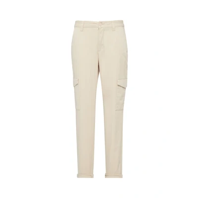 Afbeelding van comma casual identity slim regular waist cargo broek beige