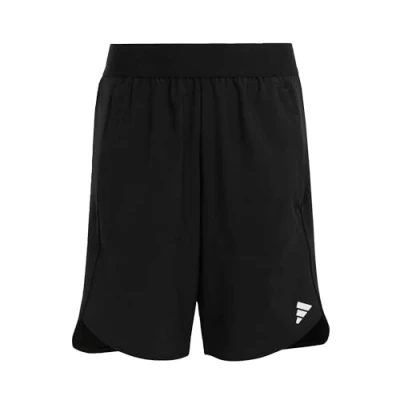 Afbeelding van adidas Jongens AEROREADY Shorts, Black/Silver Metallic/Grey Three, 9 10 Years