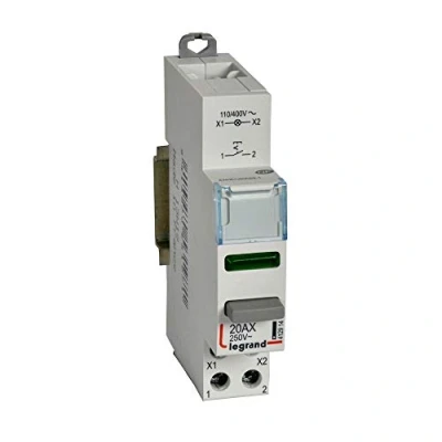 Afbeelding van Legrand cx3 drukknop schak no led groen 110 400v dubb funct 1 mod 17 8mm 412914
