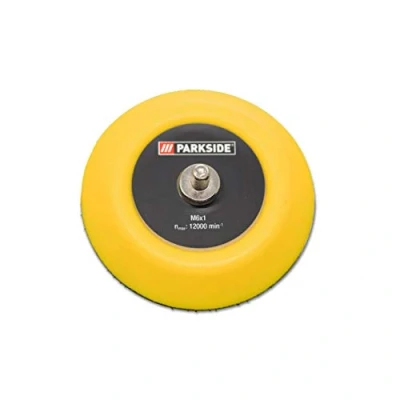 Afbeelding van polijstschijf met klittenbandopname, vervangende voor polijstpads geschikt de Parkside LIDL reparatiepolijstmachine PAAP 12 B2 IAN 341740 en 338173