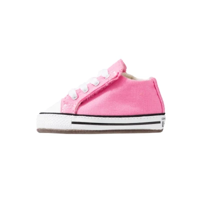 Afbeelding van Converse Chuck Taylor ALL STAR Cribster MID Babyschoenen voor kinderen, Maat: 18, Pink/natural ivory/white Imitatieleer/ textiel