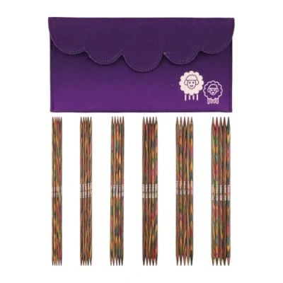 Afbeelding van KnitPro dubbele puntige breinaaldenset, Symfonie, 20 cm, Set van 6