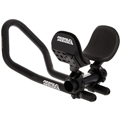 Afbeelding van Profile Design s Airstryke V2 Aluminium Clip on Aerobars Ano Mat Zwart, Verstelbare Stack en Reach