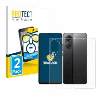Afbeelding van BROTECT Screenprotector voor Xiaomi Poco X7 Pro (Voor+Achter) Folie Beschermfolie transparant (2 Stuks)