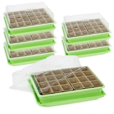 Afbeelding van COM FOUR® 6x binnenkas voor het kweken van planten, kweekset 160 plantenbak thuis, 27 x 19 11 cm (6 stuks binnenkas)