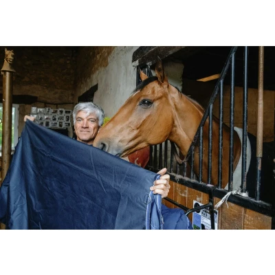 Afbeelding van Equithème Deken Classic 1200D 50g Navy 155/206