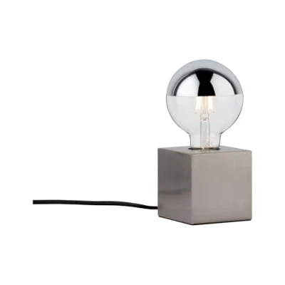 Afbeelding van Paulmann 79730 tafellamp Kura max. 20 watt nachttafellamp ijzer geborsteld metaal E27