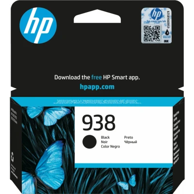 Afbeelding van HP 938 Black Original Ink Cartridge inktcartridge 1 stuk(s) Origineel Normaal rendement Zwart