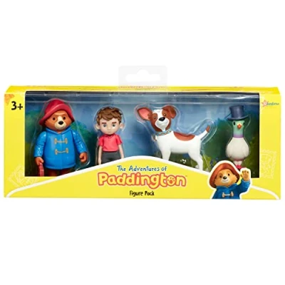 Afbeelding van Rainbow Designs Officiële The Adventures of Paddington Multi Figure Pack Bear beeldjes voor kinderen