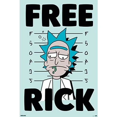 Afbeelding van Poster Rick and Morty Free 61x91,5cm
