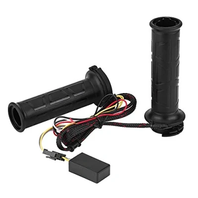 Afbeelding van Keenso 1 paar 12 V 7/8 inch motorfietsverwarmingsgrepen, stuurgrepen, elektrische heteluchtverwarming, handgrepen voor motorfiets/fietsen