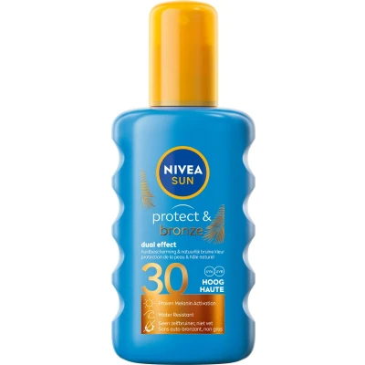 Afbeelding van NIVEA SUN Protect &amp; Bronze SPF30 Zonnebrand Spray 200ml