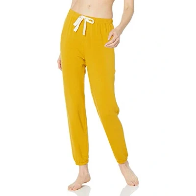 Afbeelding van Amazon Essentials Lichtgewicht lounge badstof joggingbroek voor dames (verkrijgbaar in grote maten), donkergeel, XS