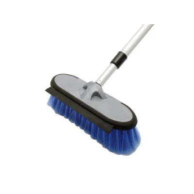 Afbeelding van APA 14070 autowasborstel, 25 x 9 cm, voor auto&#039;s, vrachtwagens, bus, met zachte rand, geïntegreerde waterstripper