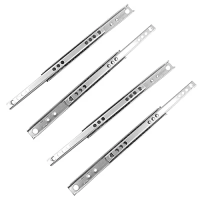 Afbeelding van Vogueing Tool Drawer Rail,W17mm Metal Rail Runners Ball voor Meubelladediepte 246(10&quot;)(L)*17mm(W) Splinter