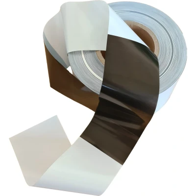 Afbeelding van Kortpack Afzetlint Zwart wit Geblokt 75 Mm X 250 Meter (1 Rol)