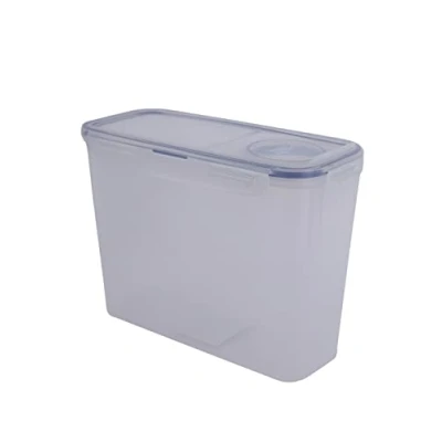 Afbeelding van Lock &amp; Vershouddoos Met Schenkdeksel 2,4 Liter Transparant Blauw Vershouddozen