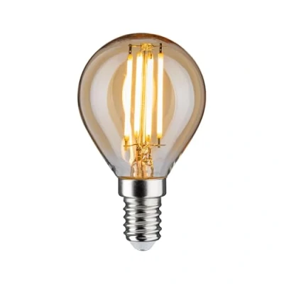 Afbeelding van Paulmann 28712 LED lamp filament druppel 4,7W verlichtingsmiddel dimbaar goud 2500 K goudlicht E14