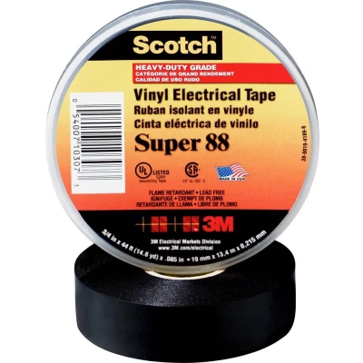 Afbeelding van Scotch SUPER88 19X20 B Isolatietape Zwart (l x b) 20 m 19 mm 1 stuk(s)