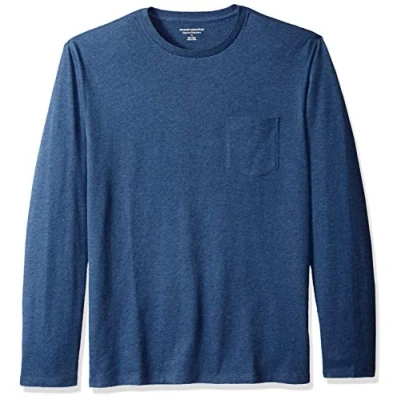 Afbeelding van Amazon Essentials Regular fit T shirt met lange mouwen Blauw Heather, L