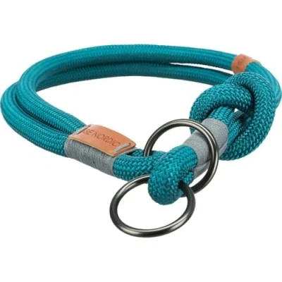 Afbeelding van Trixie Halsband Hond Be Nordic Slip Met Stop Petrol / Lichtgrijs 35X0,6 CM (402791)