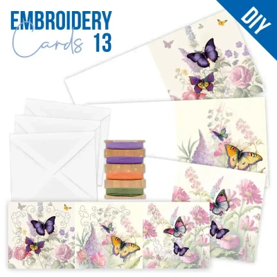 Afbeelding van Stitch and Do Cards 13 Berries Beauties Butterflies